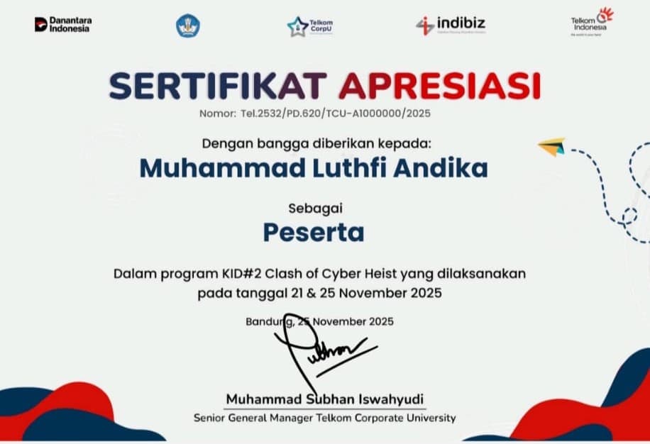 Sertifikat Peserta